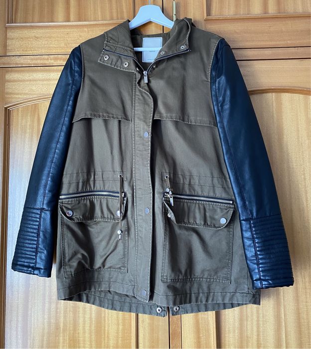 Casaco verde e preto versátil (40)