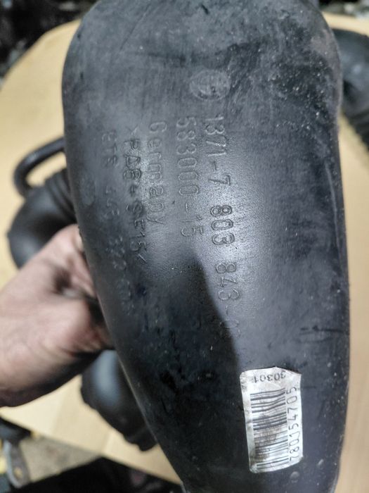 Tubo admissao turbo a caixa filtro de ar