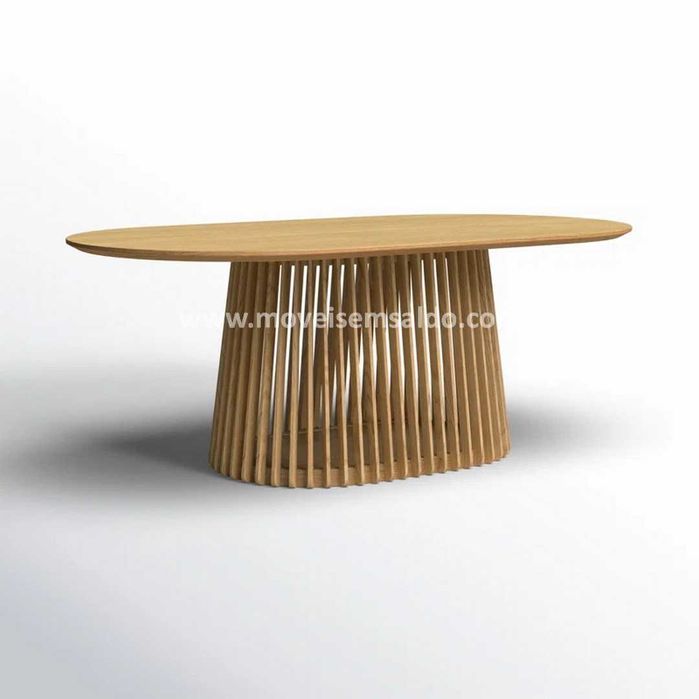 Mesa de Jantar c/ Tampo Oval - Fabricamos todas as medidas e materiais