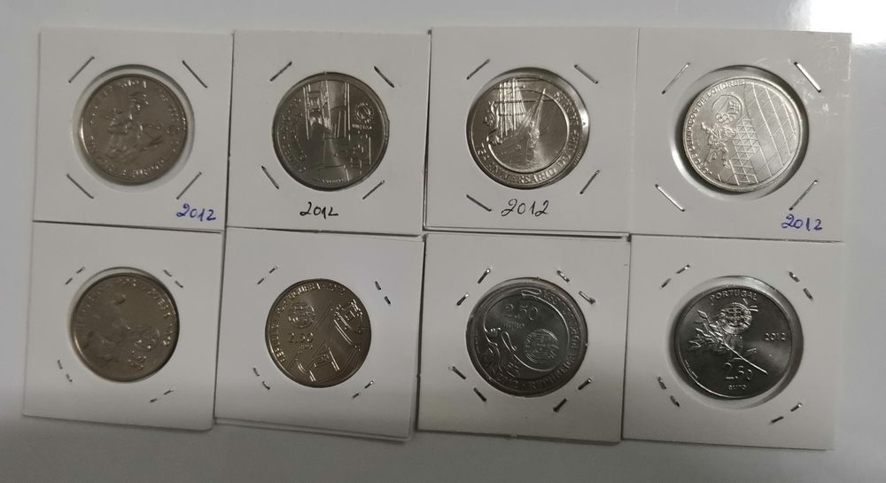 Conjunto das 4 Moedas de 2,5€ - Portugal 2012