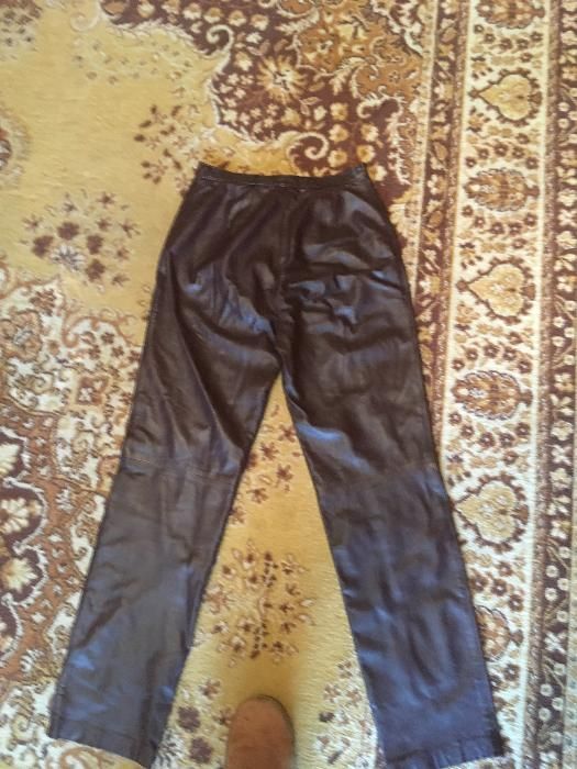Spodnie damskie skórzane
