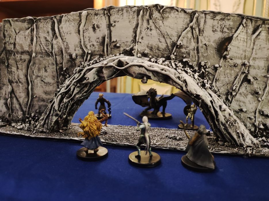 3DEGOS 34 Pezzi Terreno DND MURA IN ROVINA – Non Verniciato, Per Dungeons And Dragons, Pathfinder, Warhammer 40k, Miniature 28mm - 2