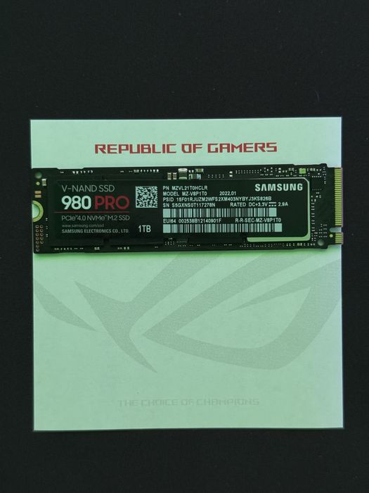 Samsung 980 pro 1TB gen4 nvme m.2