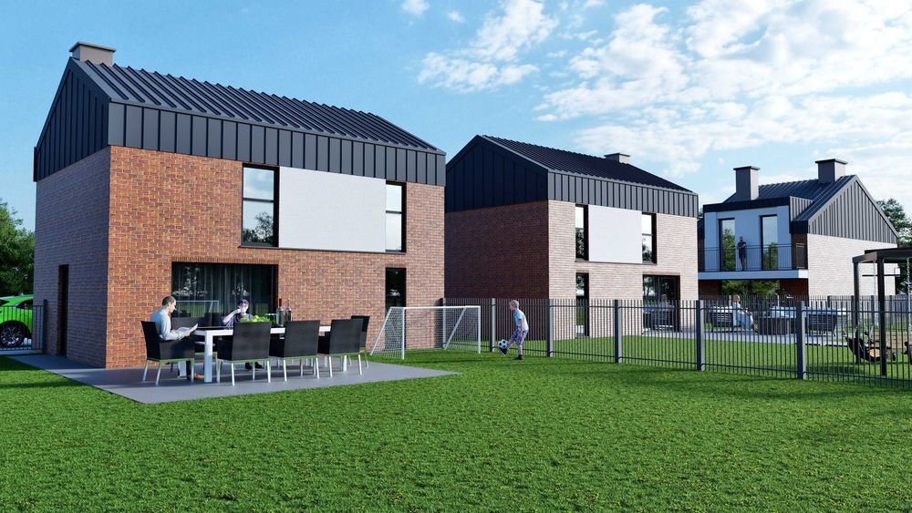 Działka budowlana z projektami dwóch domów wolnostojących - Więcej