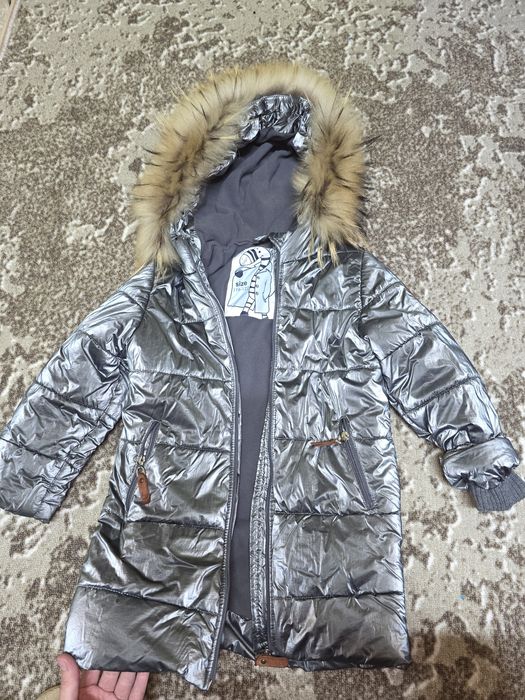 Зимове Пальто куртка для дівчинки  110-122