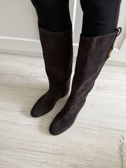 Kozaki zamszowe Zara 39