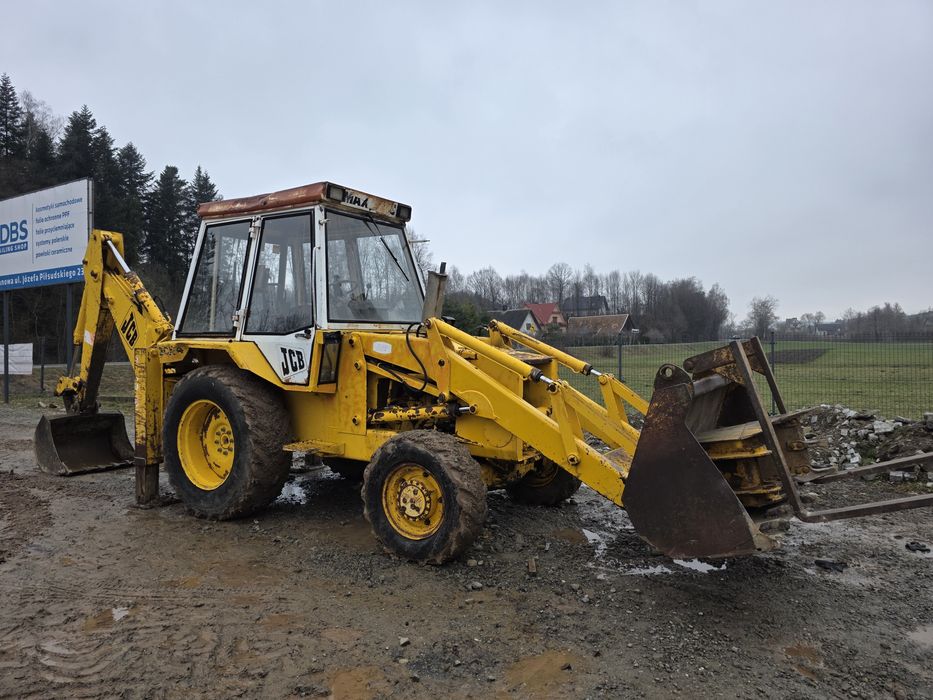 Koparko Ładowarka JCB 3CX. Napęd 4x4, Widły, Mocna