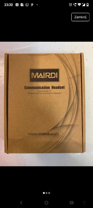 Zestaw słuchawkowy Call Center z mikrofonem wysoka jakość