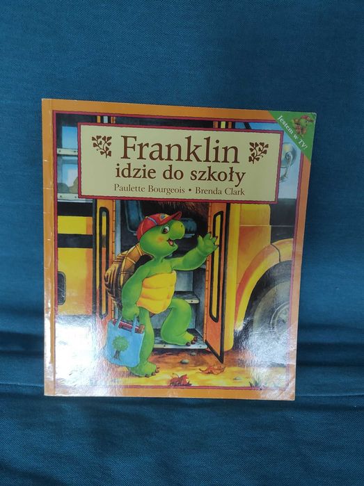 Książka Franklin idzie do szkoły, duże litery, piękne ilustracje