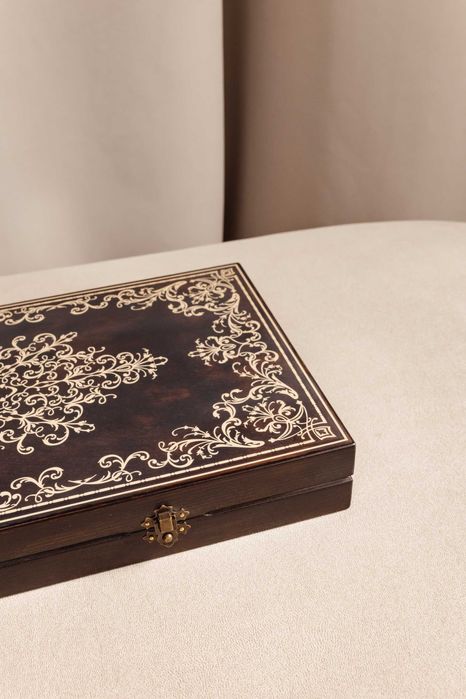 Дерев'яні нарди преміум якості ручної роботи "Візантія"