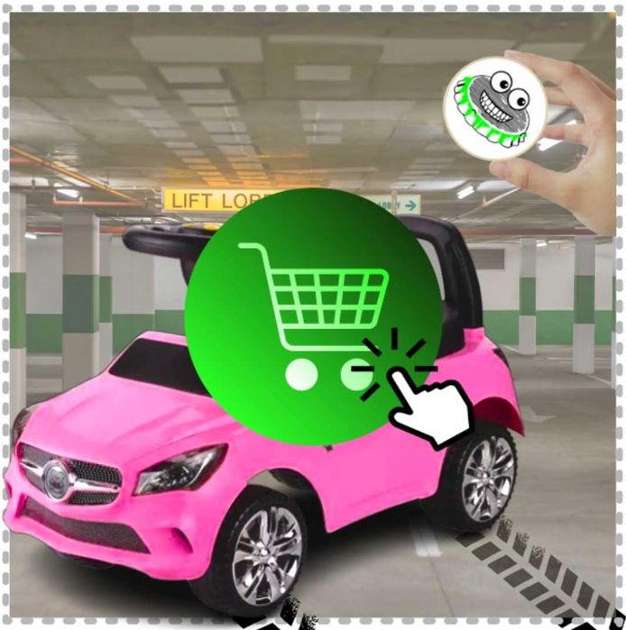jeździk pchacz auto dla dziecka zabawka dla dziewczynki świeci gra sam