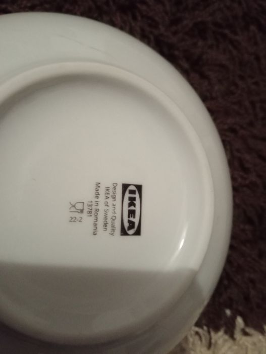 Miska  biała 19 cm IKEA