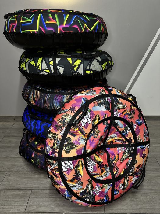 Тюбинг 120см, надувные санки, ватрушка, плюшка для горки