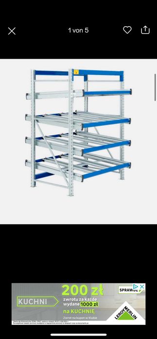 Regały BITO rolkowe