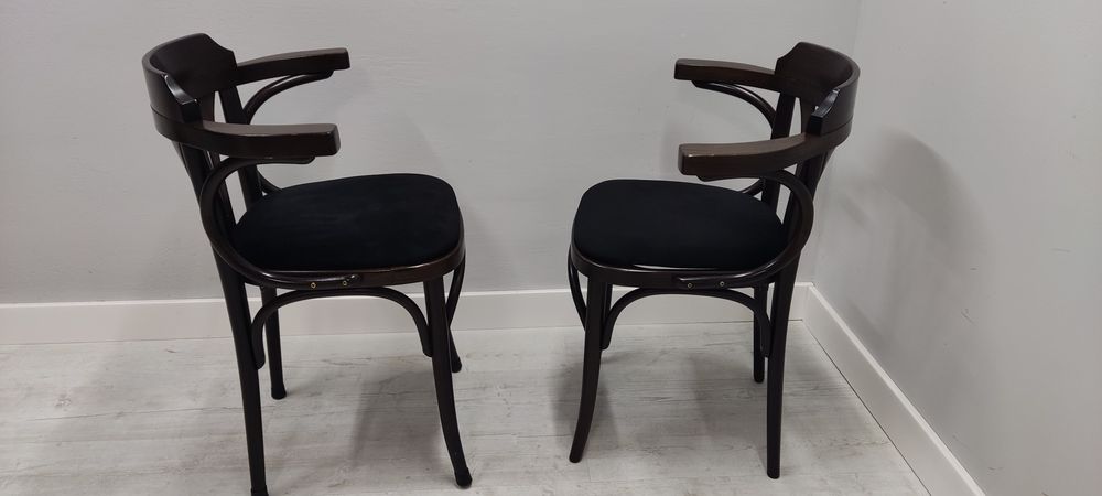 Krzesło Thonet Wachlarz z Podłokietnikiem 2 szt