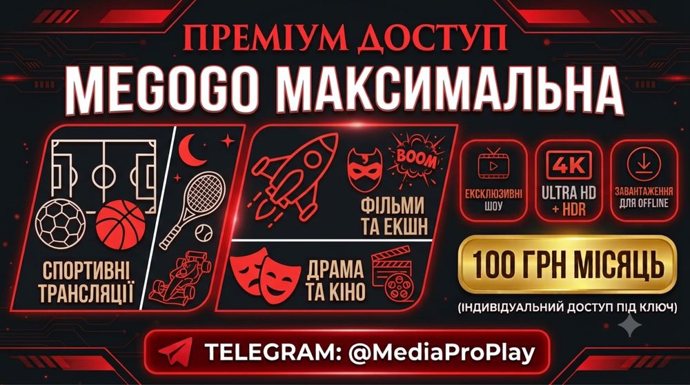 Megogo Максимальна + спорт