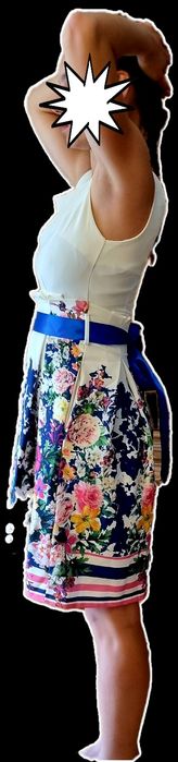 Nowa włoska sukienka Pala D'Oro S kontrafałda