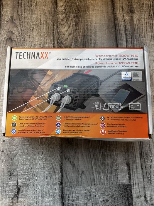Перетворювач інвертор Technax TE16 1200 Вт 12 V