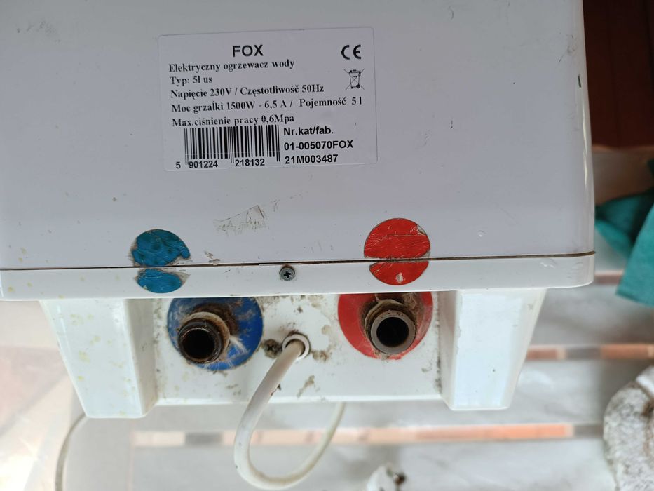MYDOMO MD-4E4 FOX podgrzewacz typ;51 us Bateria umywalkowa automatyczna 10 l