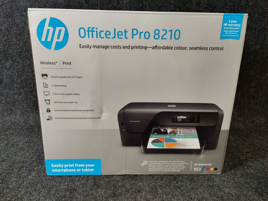 Impressora HP OfficeJet Pro 8210 nova – nunca usada