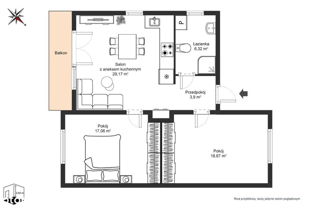 Apartment in Warszawa, Orzechówek, Wawer - Widok 2