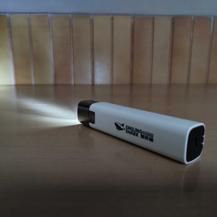 Lanterna Smiling Shark a Bateria