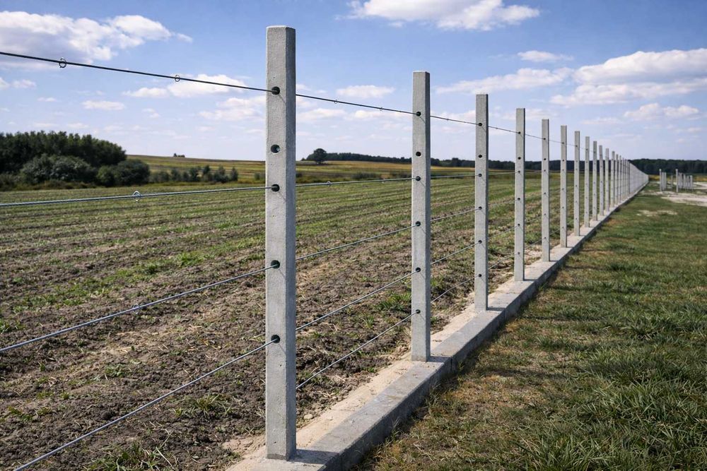 Słupki betonowe ogrodzeniowe sadownicze 200-350 cm Zbrojone Transport