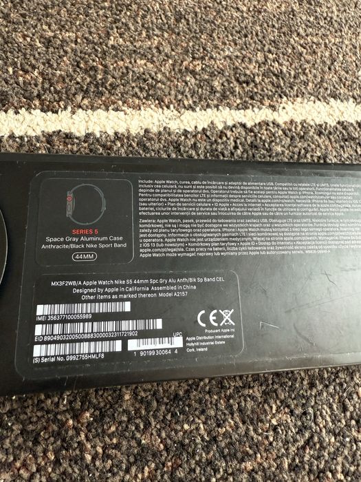 Apple watch series 5 x nike cellular 44mm