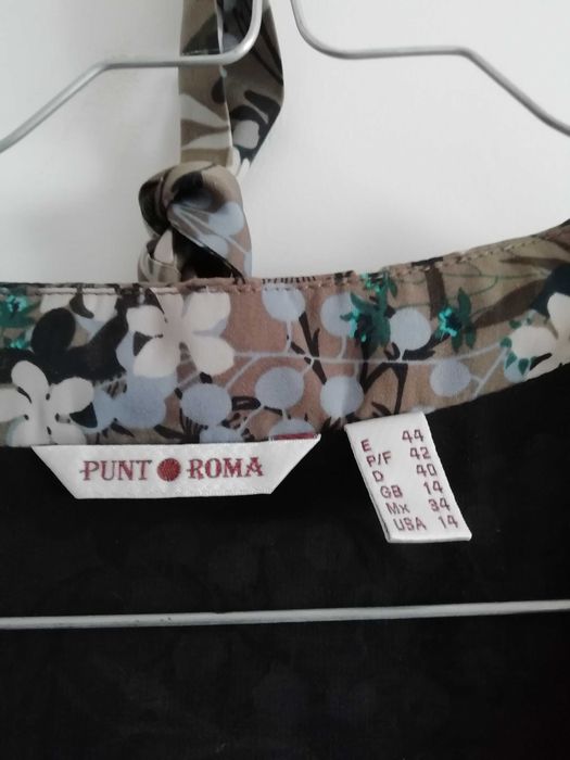 Vestido camiseiro, forrado e com cinto PUNToROMA