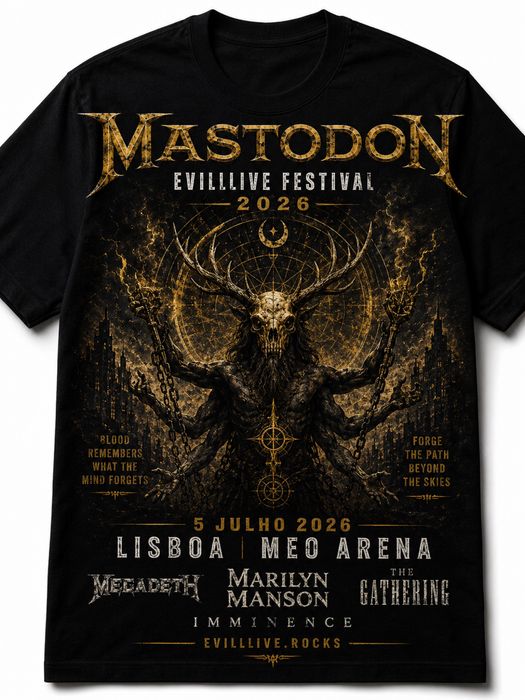 T-shirt Megadeth abaixou o preço