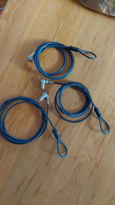 3 - cadeado portátil - com chave - HP - DELL - 1,83m