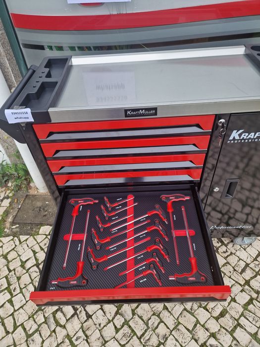 Carrinho de ferramenta de 7 gavetas  completas novo