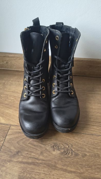 Czarne botki damskie Tommy Hilfiger