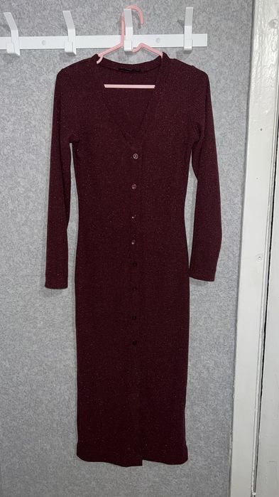 сукня в рубчик декорована