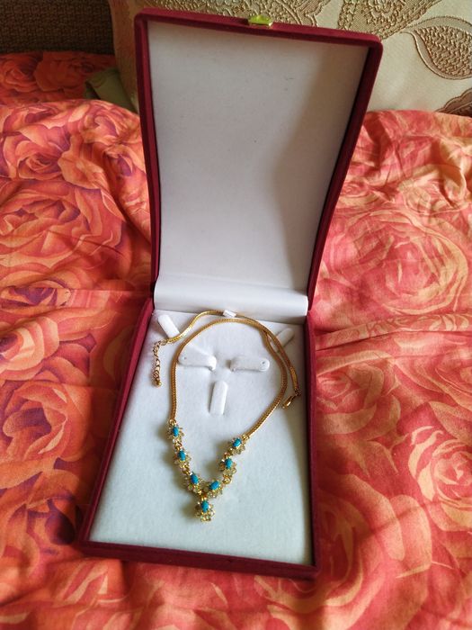 Кольє з бірюзою Lotus Jewelry. Вінтаж.