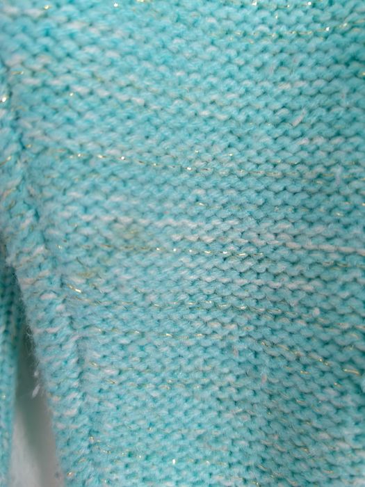 Vestido em malha, turquesa, manga comprida, 3/4 anos C&A