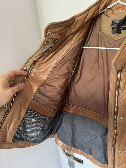 leather vest Massimo Dutti