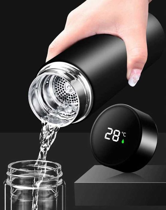 Smart Kubek Termiczny Termos Bidon LED Temperatura *PREZENT*