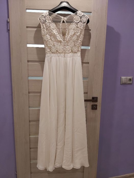 Sprzedam suknię ślubną w stylu boho 36/38