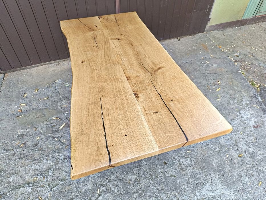 Blat dębowy na biurko 155x70 Live Edge