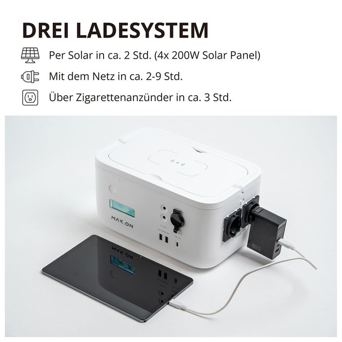 Портативная электростанция MAX.ON PowerStation AR500 473Wh