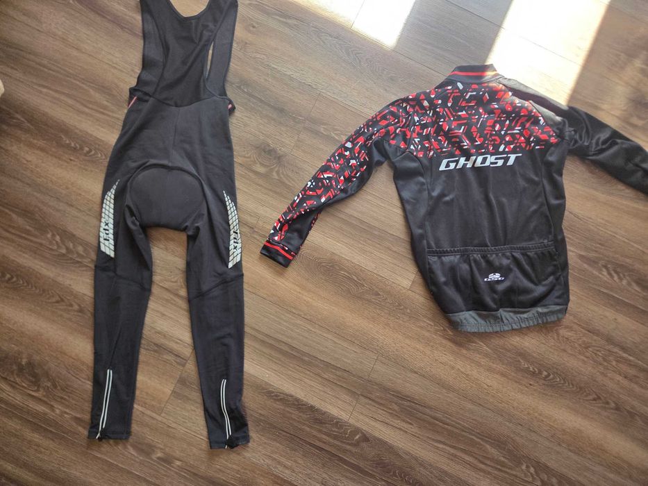 Zestaw rowerowy ocieplany M (165-175 cm) bluza GHOST GSG + spodnie FDX z wkładką