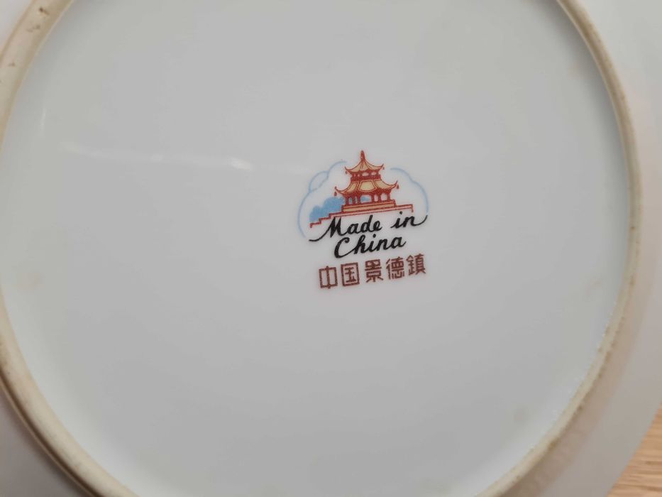 Talerze 6 szt. chińska porcelana (PRL)