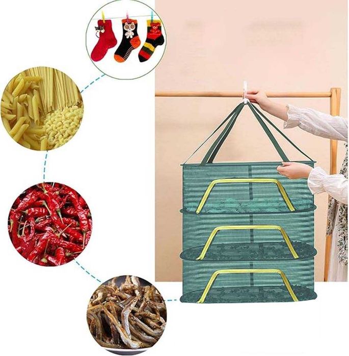 Сушка сетка сушилка для рыбы овощей фруктов трав грибов 60×40×45 см