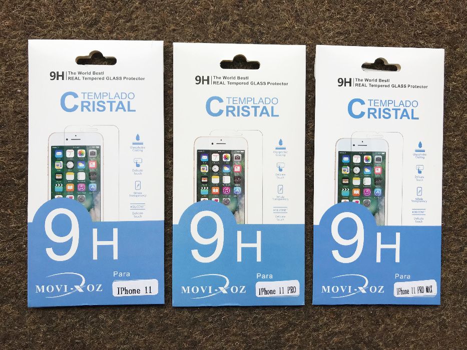 Película de vidro temperado iPhone 11/11 Pro/11 Pro Max/SE 2020/2022