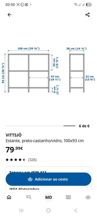 Estante Vittsjo Ikea