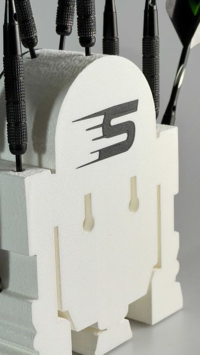Stojak na lotki Dart 3 SET – robot sci-fi, dekoracja gameroom, prezent