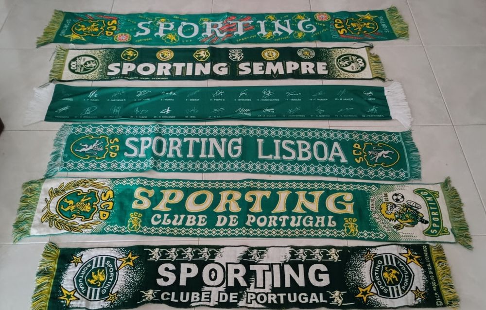 6 cachecois do Sporting clube de Portugal