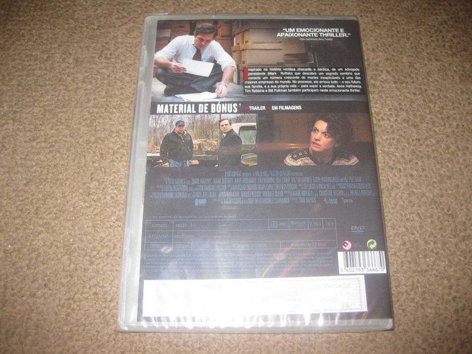 DVD "Dark Waters: Verdade Envenenada" com Mark Ruffalo/Selado!