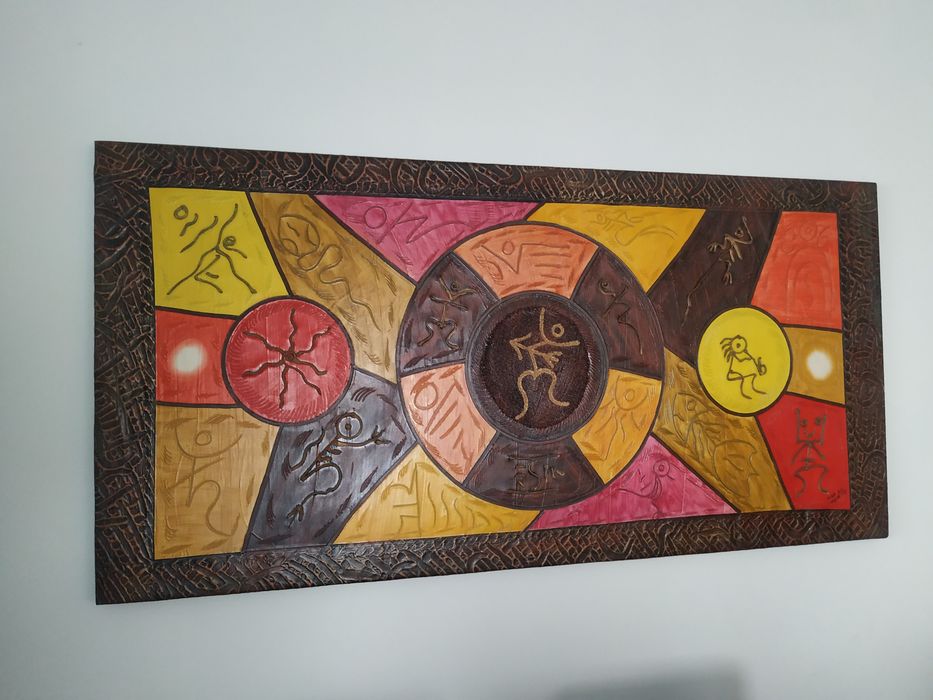 Quadro pintado a mão na República Dominicana